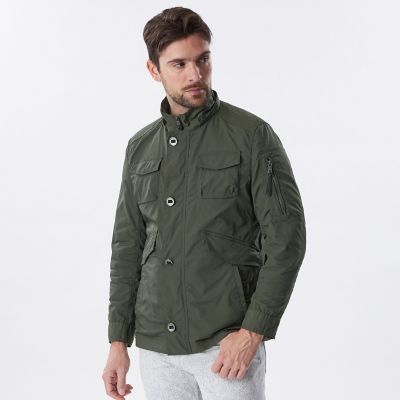 EPOCA UOMO ガーメントダイカモフラブルゾン　アウター　メンズ　L 高密度ポリエステルツイルブルゾン | EPOCA UOMO (Men)/エポカ ウォモ