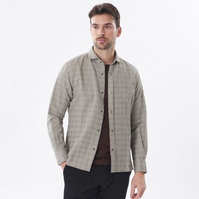 ＜EPOCA UOMO (Men)＞ボタニカルジャカードシャツ