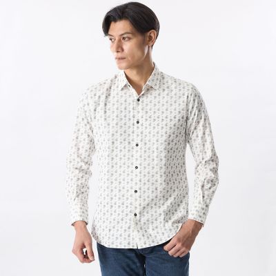 ＜EPOCA UOMO (Men)＞細コールペイズリープリントシャツ