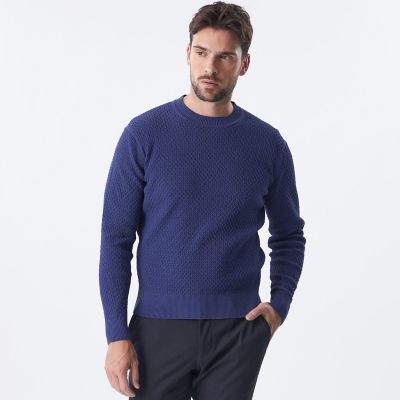 ＜EPOCA UOMO (Men)＞＊Ｓａｆａｒｉ５月号掲載＊スプリングクランククルーネックニット