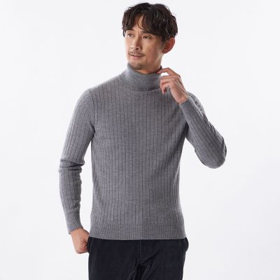 ＜EPOCA UOMO (Men)＞【ＷＥＢ＆一部店舗限定】ソフトウールタートルネックニット