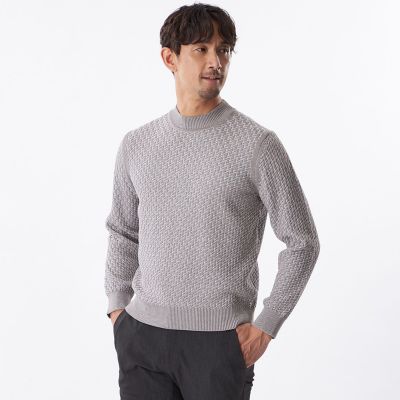 ＜EPOCA UOMO (Men)＞ミックスモックネックニット