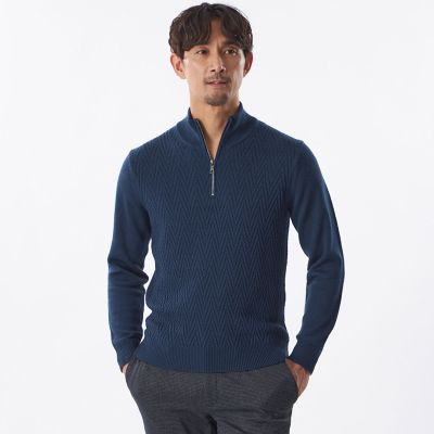 WEB＆一部店舗限定】ハーフジップニット | EPOCA UOMO (Men)/エポカ