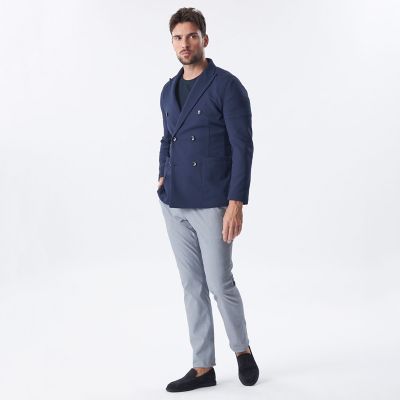 EPOCA UOMOポリエステルニットダブルジャケット Safari5月号掲載＊ニットダブルジャケット | EPOCA UOMO (Men