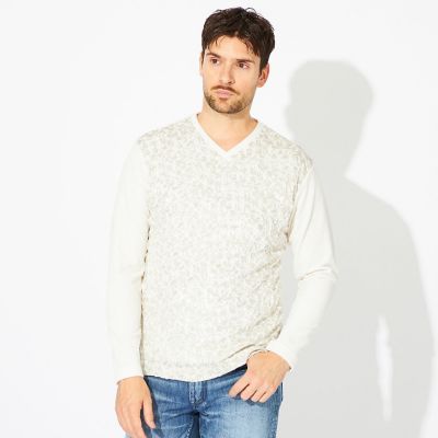 PRIMA COLLECTION】メッシュ別珍ジャージーカットソー