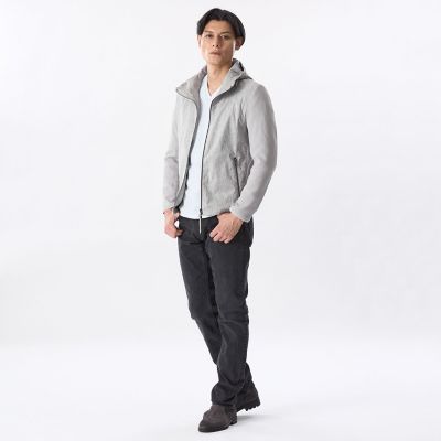 EPOCA UOMO✨パーカー　ジャガード　フーディー　ライトアウター 春　M ツイードプリントポリエステルスエードパーカ | EPOCA UOMO (Men