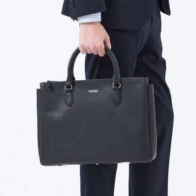 サフィアーノレザー ブリーフトート | MACKINTOSH PHILOSOPHY (Men