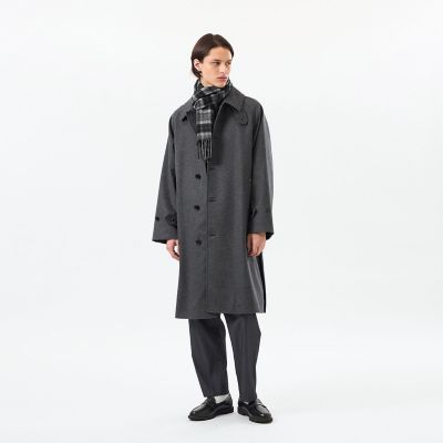 バッキンガムベア ウォッシャブルウールカシミヤ チェックマフラー