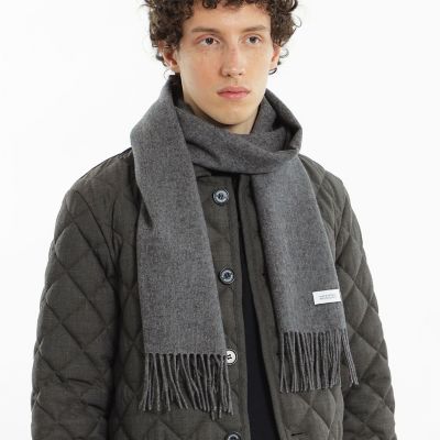 ＜MACKINTOSH PHILOSOPHY (Men)＞ウォッシャブルカシミヤ　ソリッドマフラー