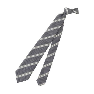 Mackintosh MACKINTOSH PHILOSOPHY (Men)/マッキントッシュ フィロソフィー レギュラータイ バスケット×マルチストライプ 08グレー ネクタイ【三越伊勢丹/公式】