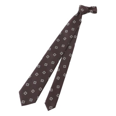 Mackintosh MACKINTOSH PHILOSOPHY (Men)/マッキントッシュ フィロソフィー レギュラータイ スクエア小紋 58ダークブラウン4 ネクタイ【三越伊勢丹/公式】