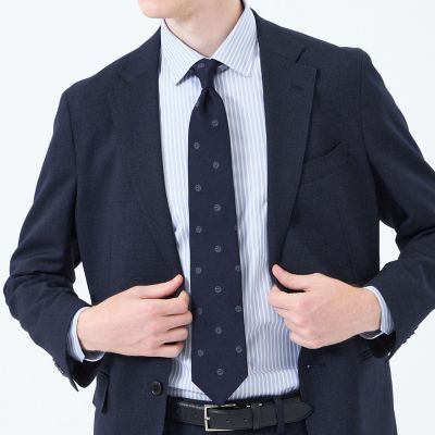 極美品✨マッキントッシュフィロソフィー　テーラード　リネン　銀ボタン　紺　L相当 MPロゴ レギュラータイ | MACKINTOSH PHILOSOPHY (Men