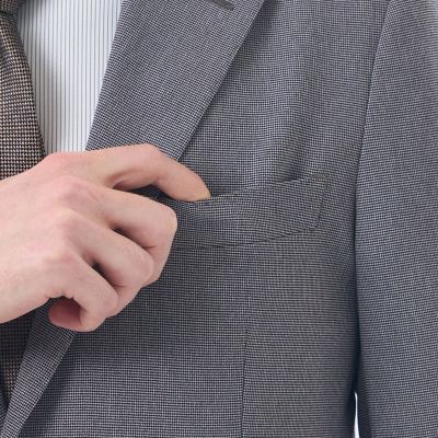 【極美品】マッキントッシュフィロソフィー トロッタージャケット 千鳥 グレー L トロッター ジャケット＃055 マイクロ千鳥 | MACKINTOSH PHILOSOPHY
