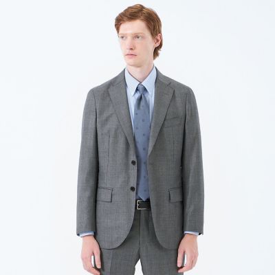 美品✨MACKINTOSH PHILOSOPHYトロッタージャケット M グレー トロッター ジャケット#114 ツイルプリントポンチ(ジャケット