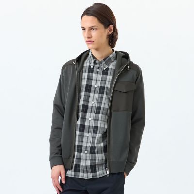 ＜MACKINTOSH PHILOSOPHY (Men)＞ブリテック　コンビパーカー　針抜きジャージー