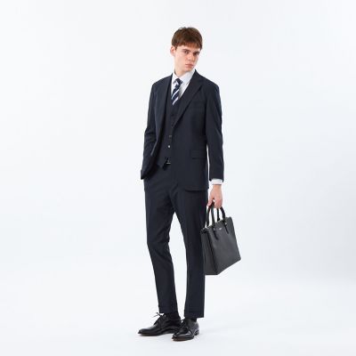 トロッター ウェストコート ＃109 ウール混ストレッチトロピカル