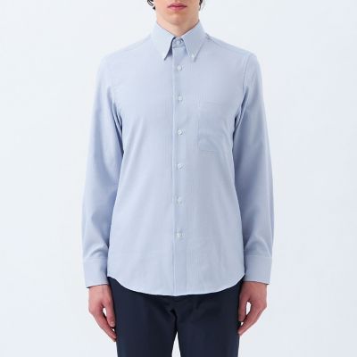 トロッター ボタンダウンシャツ ナローサッカー | MACKINTOSH