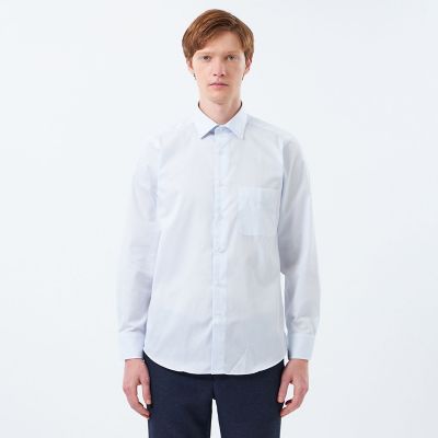 WEB＆一部店舗限定】長袖セミワイドカラー 柄バリエーション
