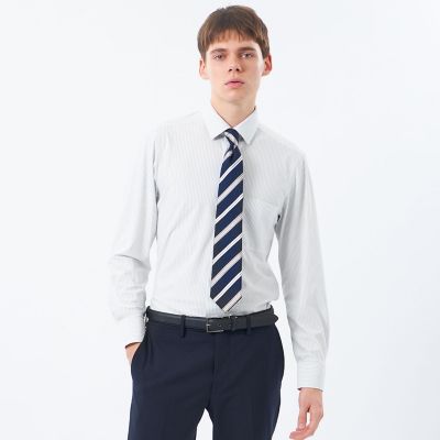 ＜MACKINTOSH PHILOSOPHY (Men)＞トロッター　セミワイドシャツ　トリコットストライプ