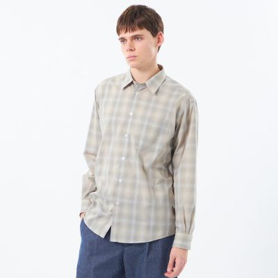 Mackintosh 【SALE】MACKINTOSH PHILOSOPHY (Men)/マッキントッシュ フィロソフィー ショートレギュラーカラーシャツ オンブレチェック 46ベージュ系その他 トップス【三越伊勢丹/公式】