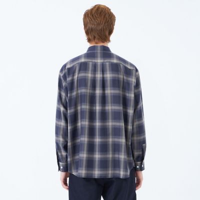 長袖オーバーサイズボタンダウンシャツ オンブレチェック | MACKINTOSH
