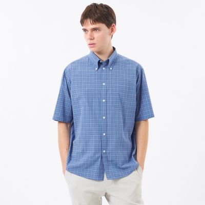 ＜MACKINTOSH PHILOSOPHY (Men)＞半袖リラックスボタンダウン　チェックバリエーション