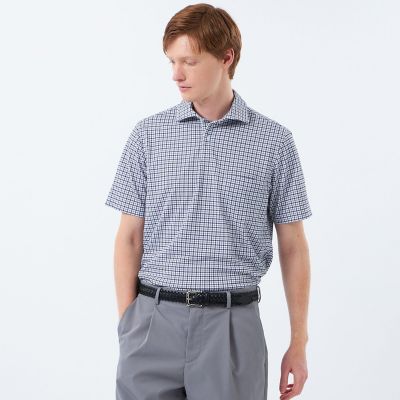 Mackintosh 【SALE】MACKINTOSH PHILOSOPHY (Men)/マッキントッシュ フィロソフィー テーラードジャージー ハーフワンピースカラーポロ プリント柄バリエーション 08チャコールグレー トップス【三越伊勢丹/公式】
