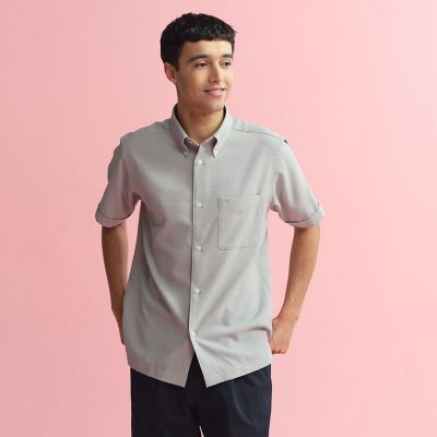 ＜MACKINTOSH PHILOSOPHY (Men)＞トロッター　スクエアボタンダウンシャツ　サッカーストライプ