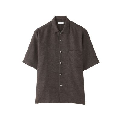 Mackintosh 【SALE】MACKINTOSH PHILOSOPHY (Men)/マッキントッシュ フィロソフィー テーラードジャージー オーバーサイズシャツ ウール混起毛カラミ 58ブラウン トップス【三越伊勢丹/公式】