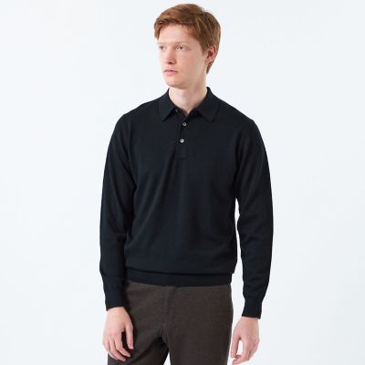 Mackintosh MACKINTOSH PHILOSOPHY (Men)/マッキントッシュ フィロソフィー ハイゲージ天竺 ニットポロ 09ブラック トップス【三越伊勢丹/公式】
