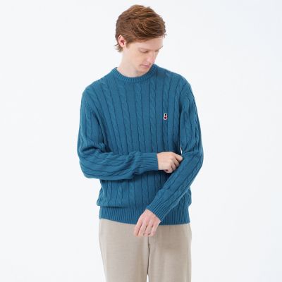 ＜MACKINTOSH PHILOSOPHY (Men)＞バッキンガムベア　ケーブル　クルーネックプルオーバー