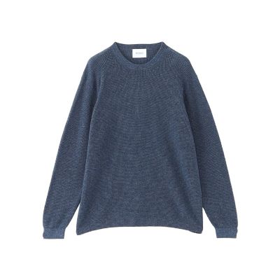 Mackintosh MACKINTOSH PHILOSOPHY (Men)/マッキントッシュ フィロソフィー クルーネックプルオーバー フェードメランジワッフル 28ネイビー トップス【三越伊勢丹/公式】