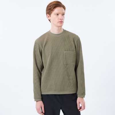 ＜MACKINTOSH PHILOSOPHY (Men)＞ブリテック　クルーネックロンＴ　テクノワッフル