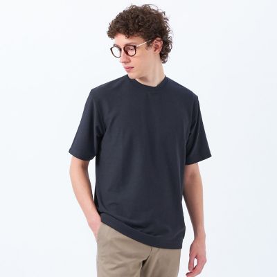 【美品】マッキントッシュフィロソフィー　クルーネックニット　ショート丈　ミックス WEB&一部店舗限定】ミニケーブル クルーネックニット(トップス