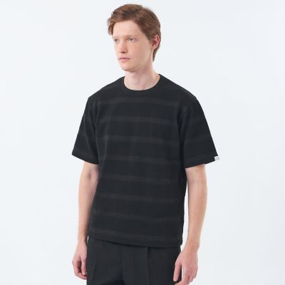 MACKINTOSH PHILOSOPHY (Men)/マッキントッシュ フィロソフィー クルーネックＴシャツ　ポップコーンシャドーボーダー