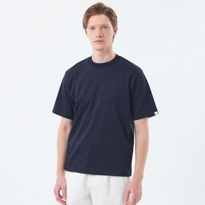 Mackintosh 【SALE】MACKINTOSH PHILOSOPHY (Men)/マッキントッシュ フィロソフィー クルーネック半袖Tシャツ ニットスムースコンビ 29ネイビー トップス【三越伊勢丹/公式】