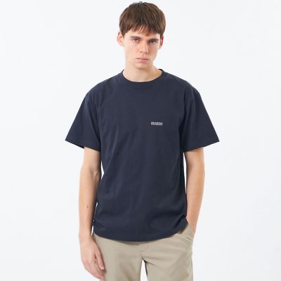 未使用品★正規品 マッキントッシュロンドン G5P06 2枚セット クルーネック 半袖 Tシャツ／トップス ネイビー／ブラック 38 日本製 タグ付　h12-st30331-05 WEB＆一部店舗限定】5．6oz クルーネックロゴTシャツ