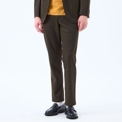 テーラードジャージー パンツ ウール混メッシュジャージー