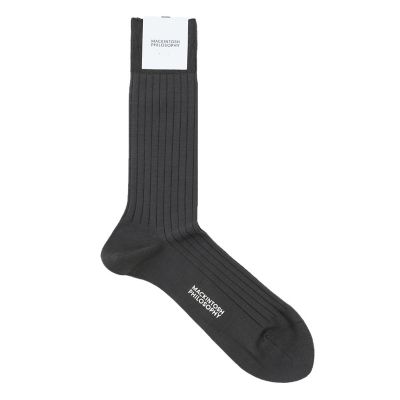 ＜MACKINTOSH PHILOSOPHY (Men)＞リブストライプ　ビジネスソックス