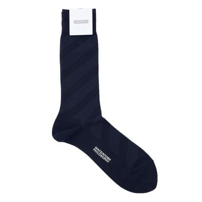 ＜MACKINTOSH PHILOSOPHY (Men)＞レジメンタルライン　ビジネスソックス