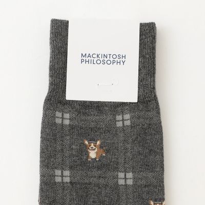 コーギー×チェック カジュアルソックス | MACKINTOSH PHILOSOPHY (Men