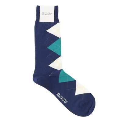 ＜MACKINTOSH PHILOSOPHY (Men)＞フロントアーガイル　カジュアルソックス