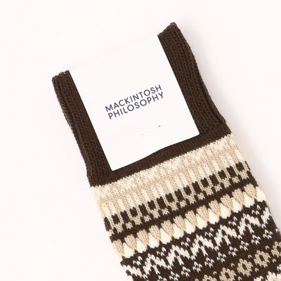 カジュアルソックス フェアアイル | MACKINTOSH PHILOSOPHY (Men