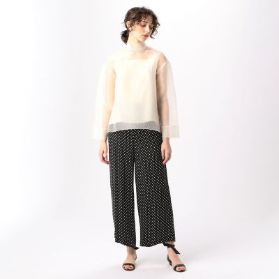 い*い様 【新品未使用】foufou オーガンジーハイネックフラップブラウス い*い様 【新品未使用】foufou オーガンジーハイネックフラップ