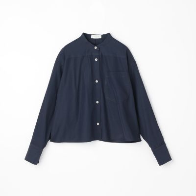 ハイブリッドタイプライター スタンドネックシャツ | maison