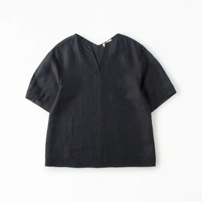 エアリースラブクロス　Ｖネックブラウス