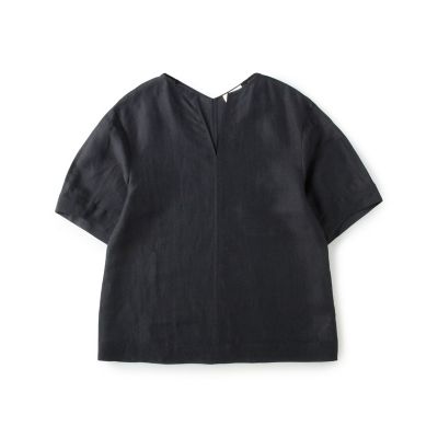 エアリースラブクロス　Ｖネックブラウス