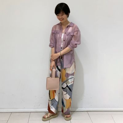 ＜maison TOMORROWLAND＞シャンブレーオーガンジー　ＣＰＯシャツ
