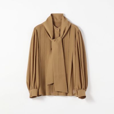 オジヤシフォン　ボウタイブラウス