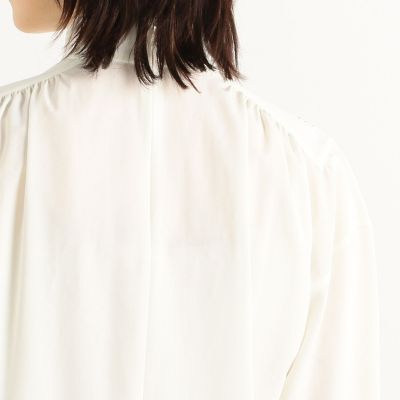 シルキークロス　ボウタイブラウス